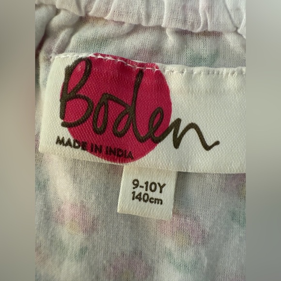 Boden British Style Pink Floral Romper - Sleeveless, Smock Waist, 9-10, MSRP $68 - Picture 9 of 12